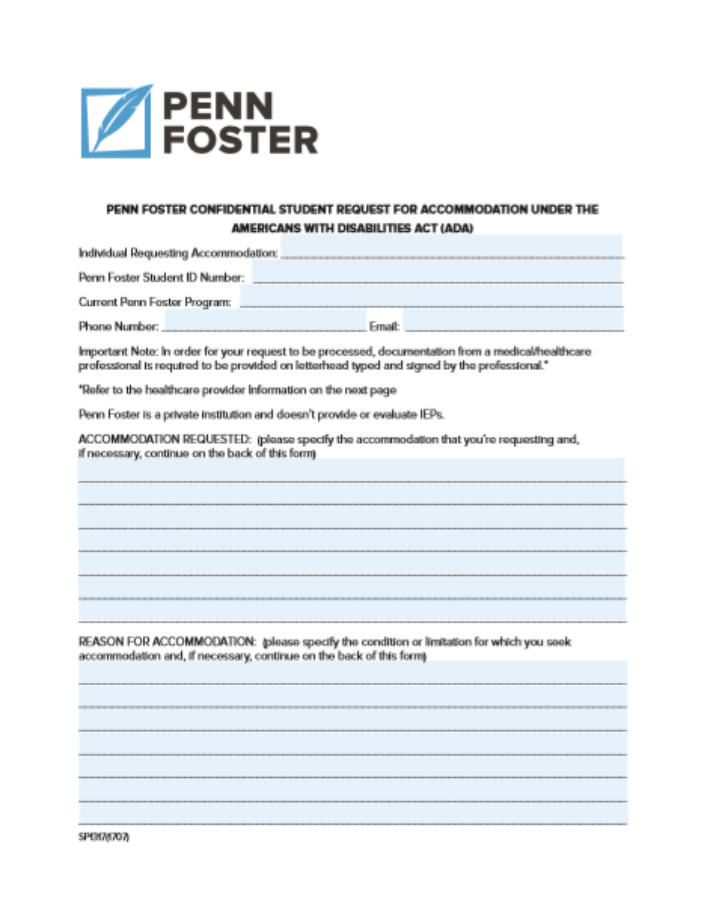 ADA Request Form