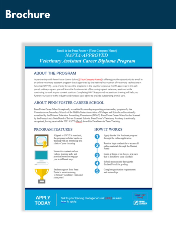 Veterinary Assistant Program Brochure